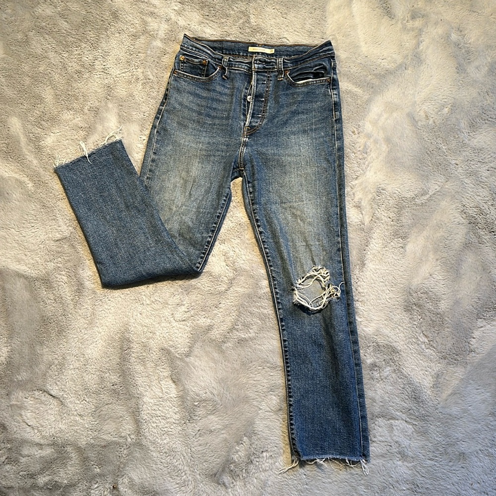 Levi’s Wedgie Straight Cropped Jeans